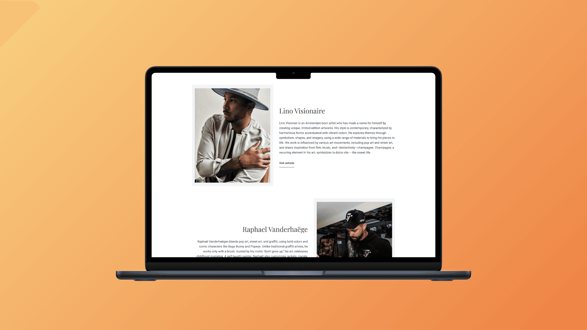 Kunstenaars overzicht Noor's House of Art