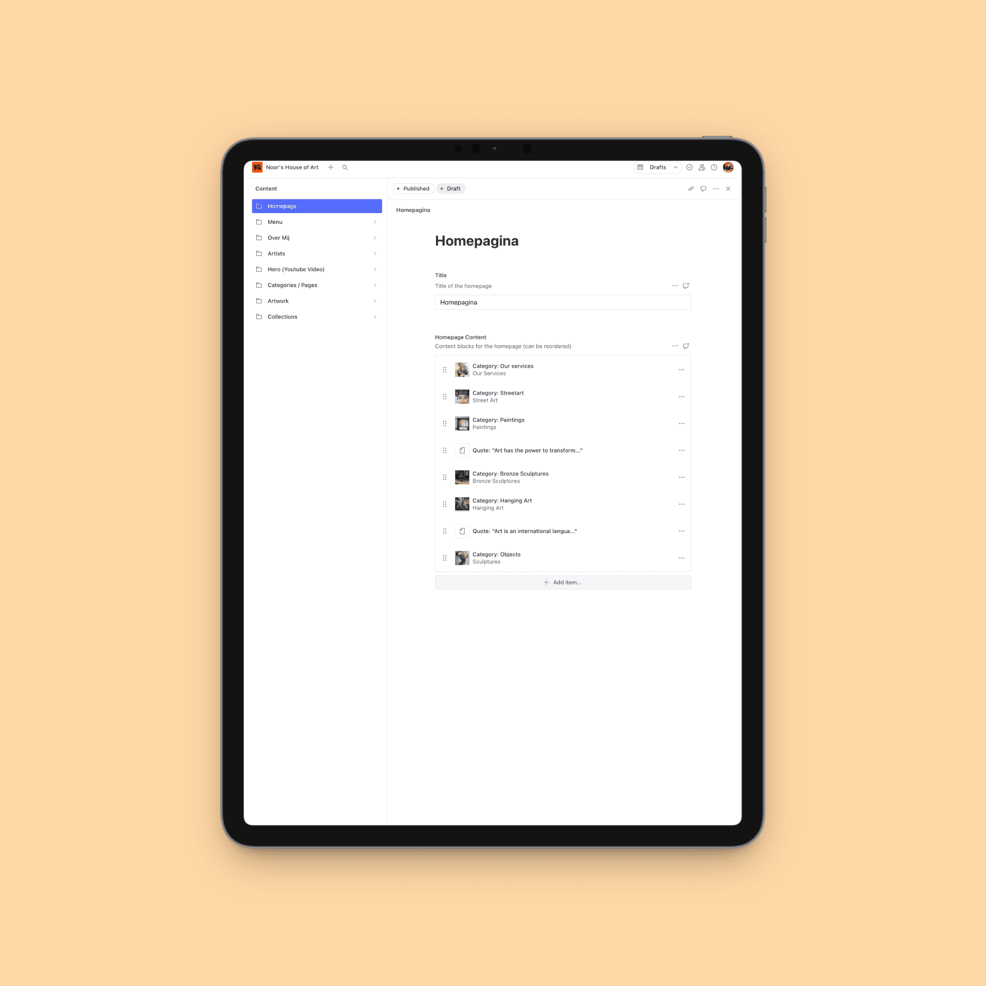 Sanity CMS beheeromgeving