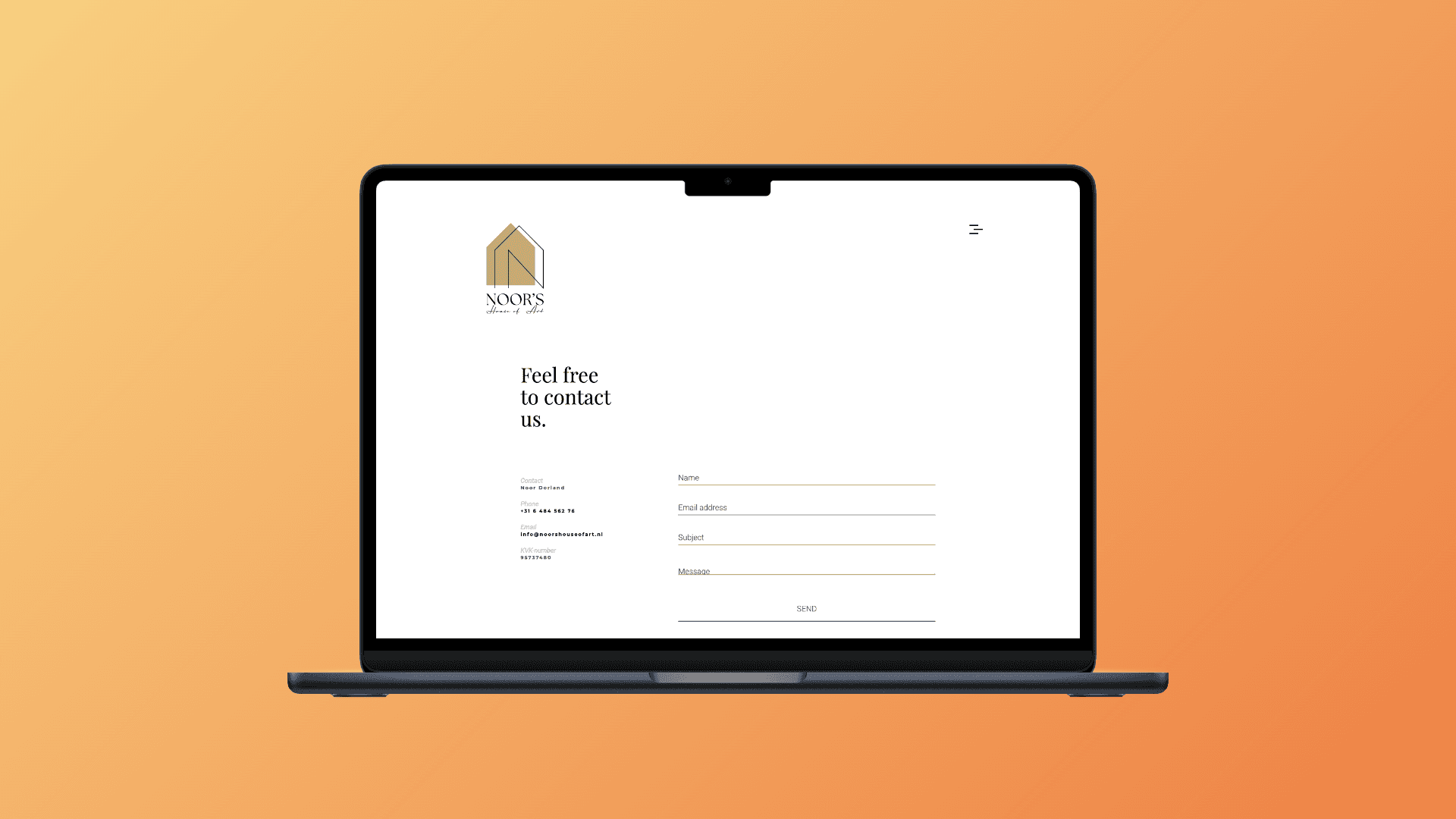 Contactpagina Noor's House of Art