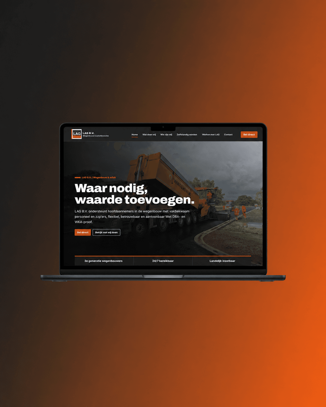 Preview van LAG B.V. op mobiel