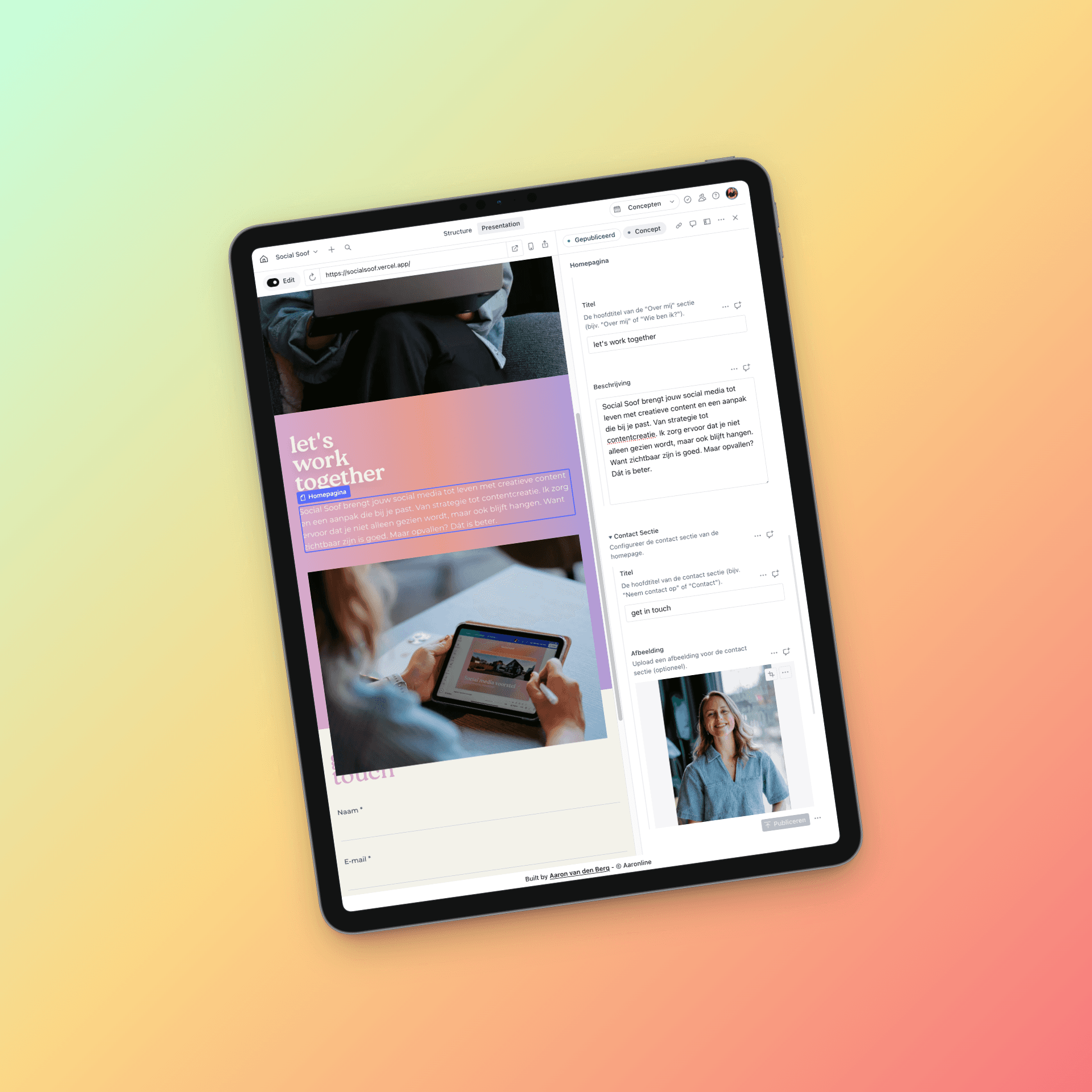 Social Soof Content Management Systeem